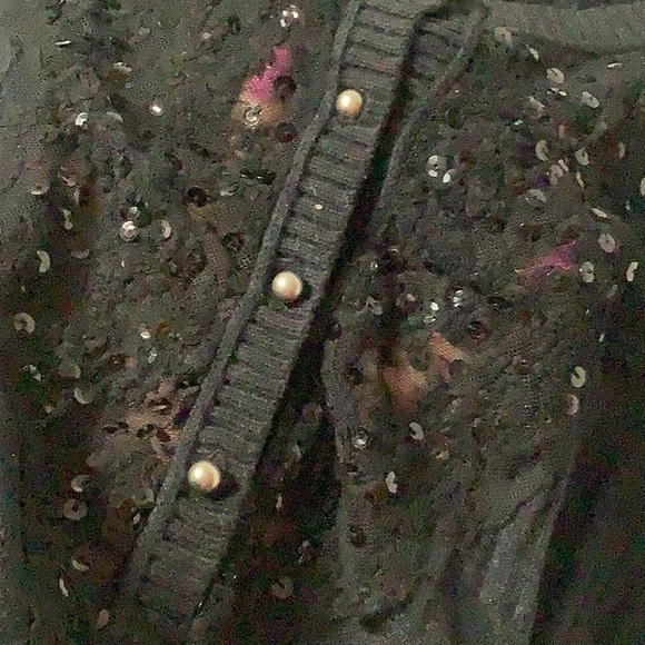 Free People -Sz S - lace gem front short sleeve poncho style wide arm hole shirt - Picture 8 of 9